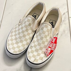 ❌SOLD Vans classic checkerboard slip-ons
